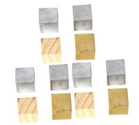 12 Pcs Cube Group Physics Classroom Equipment Metal Cubes Educational Equipment Wooden Block Scientific Density Cube Physical Experiment Equipment Iron Block High Density Tool/2424