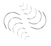 12 Pcs Curved Sewing Needles Kits- 2" to 5" Curved Hand Sewing Needles, Curved Sewing Needle Repair Kit Assorted Curved Sewing Needle for Sewing Repairing Carpet Leather Canvas Weaving Crafts