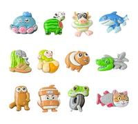 12 Pcs Cute Fridge Magnets Set, Cartoon Resin Whiteboard Magnets, Personalised Fridge Magnet for Notes, Photos & Plan Lists, Perfect Home Gifts for Shan Hai Jing Fans Teens & Adults