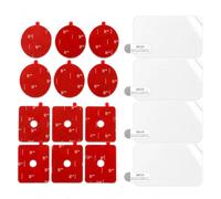 12 Pcs Dash Cam Sticky Adhesive Pads Compatible with Nextbase with 4 Windshield Electrostatic Films, Double Sided Mount Stickers for 2-122, 222X, 222XR 322GW 422GW 522GW 622GW, Front and Rear Cameras