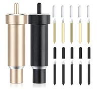 12 Pcs Deep Cut Blade Set, Fine Point Blade with housing for Cricut Explore 2/3 & Maker 2/3, 60° Replacement Blades for DIY Crafts, Housing for Precision Cutting for Slicing Cuts Glitter Vinyl