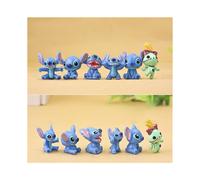 12 PCS Disney Lilo & Stitch Action Figures Collection Set Kids Toy Gifts 3.5cm