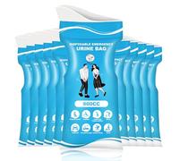 12 pcs Disposable Urine Bags, 900ml Pee Bag, Traffic Jam Emergency Portable Travel John for Travel Outdoor Camping Toilet Bags for Men She Wee Travel Female Kids Children Patient and Pregnant