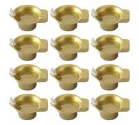 12 Pcs Diwali Diyas Lamp Decorations, Diwali Gold Led Water Sense Lights, Waterproof Flameless Oil Lamp Shape Tea Lights, Diwali Decorations for Home Indian Temples Pooja Housewarming Return Gift