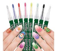 12 Pcs DIY Christmas Nail Art Brushes, Water-Based Nail Painting Pens For Easy Detailing & Coloring