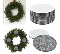 12 Pcs Door Protectors for Hanger Christmas Wreath：Backing Paddings for Home Garland Decor for Wall & Door, Adjustbale Protections for Holiday Hanging Decoration