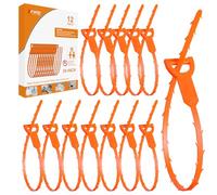12 PCS Drain Snake, Drain Hair Remover, Sink Snake Drain Auger Cleaner Tool For Bath Tub, Toilet, Kitchen Sink(20 In)