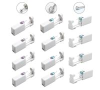 12 Pcs Ear Piercing Gun Set, Safety Ear Piercing Kit with Ear Stud, Disposable Gun Stud Earrings for Girls, Boys, Women and Men(White)