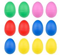 12 Pcs Egg Shaker, Egg Shaker, Egg Shakers for Babies, Egg Shakers Musical Instruments Prepare Miniature Iron Sand Egg Shakers for Easter, Babies, and Children (5 Colour)