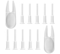 12 PCS Exercise Ball Replacement Kit, 10 Yoga Ball Fitness Air Stopper Plugs and 2 Plug Removal Devices Kit Inflatable Air Plug Valve Nozzles Pin for Fitness Pilates Exercise Balls Inflatable Bed Pool