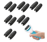 12 Pcs Extra Coarse Refill Rollers Foot File Replacement Rollers for Scholl Velvet Smooth,Pedi Electric Replacement Heads for Pedicure Hard Skin Remover (Black)
