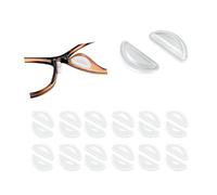 12 Pcs Eyeglass Nose Pads,Adhesive Anti-Slip Nose Pads, Soft Silicone Nose Pad Cushion All-Day Comfort for Glasses,Sunglasses and More (12 Pair White Airbag Type)