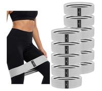 12 Pcs Fabric Resistance Bands for Working Out, for Working Out Booty Workout Stretch Exercise Bands Non Slip for Legs Squat Resistance Loop for Home Gym Workout, Yoga, Pilates