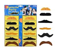 12 pcs Fake Moustache,moustache fancy dress,stick on moustache,Self-Adhesive Novelty Mustache for Adults Masquerade Party Favor Birthday party,Costume and Performance