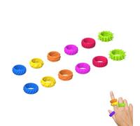 12 Pcs Fidget Rings Sensory Toys for Autism and ADHD - Anxiety Relief Finger Ring for Kids and Adults with Storage,Stress Reliefs Tool for Classroom,Home,Office,Suitable for Children and Adult Toy
