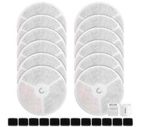 12 PCS Filter Unit 3.0 Cat Water Fountain Filters Compatible with Petkit Eversweet Solo SE/Solo 2/3 Pro / 3 / 2s, Including Replacement Filters and Replaced Foam Pump Filter