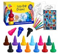 12 Pcs Finger Crayons & 15 Pcs Marvel Spiderman Colouring Set for Kids, Colouring Sheets, Colour Pencils & Stickers, Stocking fillers Crayons with Ultimate Art & Travel Activity Kit for Toddlers