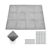 12 PCS Fluffy EVA Foam Floor Mat, 30x30cm Interlocking Carpet Tiles(Style3)