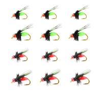 12 PCS Fly Fishing Lures - Lifelike Bait for Bass, Panfish, Trout, Salmon - Small Trout Flies