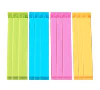 12 Pcs Food Bag Clips, Bag Clips for Food Storage Kitchen Sealing Clip, Clip Closure Bag Plastic Food Tongs, Multicoloured Reusable Bag Clips, 4 Colours-Very Useful for Keeping Food Fresh