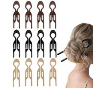 12 PCS French Hair Pin, Elegant U Shaped Hairpin, Matte Hairpins for Women, Hair Styling Accessories French Twist Hair Pin, Hair Accessories for Women