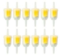 12 Pcs Gas Inline Fuel Filters, Fuel Filter, Motorcycle Fuel Filter,Miniature Bicycles, Micro Motorcycles, Lawn Mowers, Snowmobiles, Small Tractors