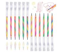12 Pcs Gel Pens for Colouring Rainbow Pen Glitter Pens Glitter Gel Pens Colouring Pens for Kids Rainbow Gel Glitter Pens for Kids Adults Writing Painting Doodling Scrapbook Diary Greeting Cards etc