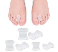 12 Pcs Gel Toe Separators, Bunion Toe Spacers for Women Men Toe Pain Relief, Temporary Bunion Corrector Toe Straighteners for Bunions, Bent Toes, Crooked Toes, Overlapping Toes(4S+4M+4L)