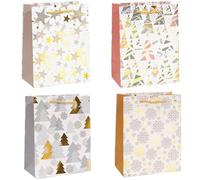 12 Pcs Gift Bags for Presents, Gift Bag Multipack with Large and Small Sizes, Thicken Birthday Gift Bag with Handles, Paper Bags for Weddings, Birthdays, Parties, Valentine's Day and Christmas