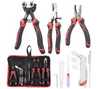 12 Pcs Glass Cutting Tool Kit Glass Cutter 2-20MM Heavy Duty Glasses Cutting Tool for Stained Glasses Tiles Mosaic