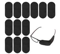 12 pcs Glasses Eye Patch Black, Non-Woven Fabric Large Eye Patch for Glasses, Eye Patch to Cover Right Left Eye for Kids' & Adults' Lazy Eye, Amblyopia, Strabismus Vision Improvement