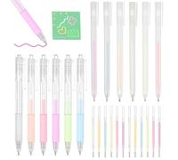 12 PCS Glue Pens for Crafting with 12 Refills Quick Drying Ballpoint Fine Tip Glue Pen Liquid Precision Adhesive Pens for Card Making Scrapbooking Handicraft DIY Crafts