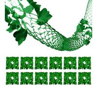 12 Pcs Green Foil Garland Christmas Ceiling Decorations Indoor, Christmas Foil Garland Festive Ceiling Hanging Decorations, Xmas Swirls Hanging Decorations Garlands, 9Ft Xmas New Year Party Supplies