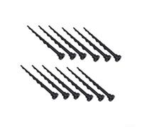 12 Pcs Ground Screws for Robot Mower Charger 13.7cm(Black)