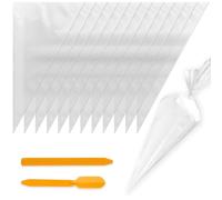 12 Pcs Grout Bag with 2 pcs Tile Caulk Tool, 45cmx 28cm Tile Grout Bag Pointing Bag, Tile Grout Masonry Bag, Suitable for Masonry Tools Grout Tools Mortar Cement Tile