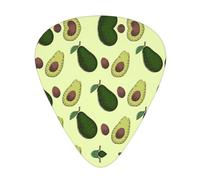 12 Pcs Guitar Avocado Fruit Print Picks With Organizer Box,3 Different Thickness,Guitar Accessories(0.46mm,0.71mm,0.96mm)