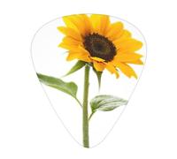 12 Pcs Guitar Bloom Sunflower Print Picks With Organizer Box,3 Different Thickness,Guitar Accessories(0.46mm,0.71mm,0.96mm)