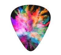12 Pcs Guitar Color Explosion Print Picks With Organizer Box,3 Different Thickness,Guitar Accessories(0.46mm,0.71mm,0.96mm)