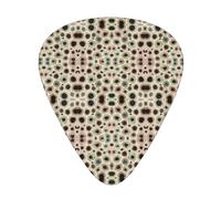 12 Pcs Guitar Color Petoskey Stone Print Picks With Organizer Box,3 Different Thickness,Guitar Accessories(0.46mm,0.71mm,0.96mm)