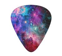 12 Pcs Guitar Colorful Galaxy Print Picks With Organizer Box,3 Different Thickness,Guitar Accessories(0.46mm,0.71mm,0.96mm)