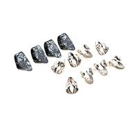 12 Pcs Guitar Finger Picks Thumb Adjustable Stainless Steel Abs for Banjo Bass