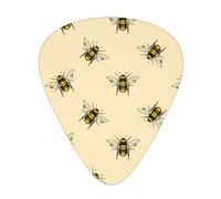 12 Pcs Guitar Honey Bee Print Picks With Organizer Box,3 Different Thickness,Guitar Accessories(0.46mm,0.71mm,0.96mm)