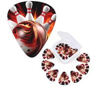 12 Pcs Guitar Picks 3 Different Thickness Guitar Plectrums Bowling Ball Guitar Picks Personalized Guitars Bass Pick Electric Guitar Pick with Storage Box Plectrum for Acoustic