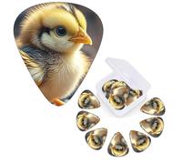 12 Pcs Guitar Picks 3 Different Thickness Guitar Plectrums Chicken Chick Guitar Picks Personalized Guitars Bass Pick Electric Guitar Pick with Storage Box Plectrum for Acoustic