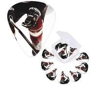 12 Pcs Guitar Picks 3 Different Thickness Guitar Plectrums Ice Hockey Pattern Guitar Picks Personalized Guitars Bass Pick Electric Guitar Pick with Storage Box Plectrum for Acoustic