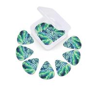 12 Pcs Guitar Picks Aurora Save Polar Bear Plectrums With 3 Thickness For Electric,Acoustic Guitars