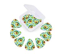 12 Pcs Guitar Picks Avocado Heart Plectrums With 3 Thickness For Electric,Acoustic Guitars