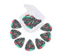 12 Pcs Guitar Picks Barber Hairdryers Scissors Combs Plectrums With 3 Thickness For Electric,Acoustic Guitars