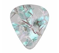 12 Pcs Guitar Picks Beabes Abstract Watercolor Flower 3 Different Thicknesses,For Acoustic Guitar, Electric Guitar, Bass Guitar