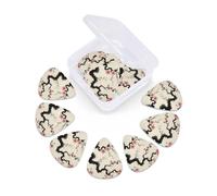 12 Pcs Guitar Picks Blossoming Oriental Cherry Branch Plectrums With 3 Thickness For Electric,Acoustic Guitars